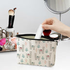 jeilink Cute Llamas Makeup Bag Alpaca Llama Gifts Funny Llama Stuff Decor for Llamas Lover Christmas Birthday Gifts for Women Animal Lovers Girl Daughter Best Friend BFF Niece Sister Toiletry Bag
