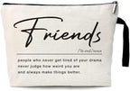 ZHANTUONE Friend Definition Noun Funny Friendship Cosmetic Bag, for Travel Toiletry Zipper Storage Pouch Makeup Bag, Gifts for Friends Coworker Bestie, Birthday Appreciation Gifts for Friend