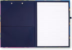 Kate Spade New York Clipboard Folio with Low Profile Clip, Professional Padfolio Includes Lined Notepad, Pen Loop, and Pocket, Grand Plaid Duo