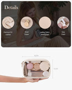 Pocmimut Clear Makeup Bags,Small Makeup Pouch with Large Cosmetic Bag Toiletry Bag Car Accessories Storage for Women,Travel Essentials Organizers,Beige