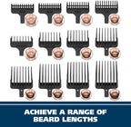 Wahl Stainless Steel Lithium Ion 2.0+ Slate Beard Trimmer for Men - Electric Shaver, Nose Ear Trimmer, Rechargeable All in One Men's Grooming Kit (Pack of 6)