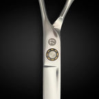 7 Inch Professional Hair Cutting Scissors - Convex Blade - Japanese 440C Stainless Steel - For Wet or Dry Cutting - Saki Shears Musashi For Hairdressers and Barbers (7 Inches)