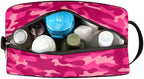 Pink Camo Camouflage Pattern Travel Toiletry Bag for Women Men Lightweight Cosmetic Makeup Bag Organizer Waterproof Shaving Bag Dopp Kit with Large Capacity for Toiletries and Shaving Accessories