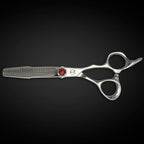 5.5" VG10 Steel Professional Thinning Shears - Red Moon - (Hair Thinning Scissors)