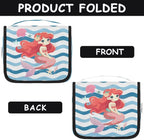 Cute Mermaid Travel Toiletry Bag with Hanging Hook for Women and Girls, Ocean Sea Starfish Cosmetic Makeup Case Organizer for Accessories, Shampoo, Full Sized Container, Toiletries