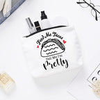 Funny Makeup Bag Gift for Women Best Friends Sister Taco Lover | Cute Taco Makeup Zipper Pouch Bag Cosmetic Travel Accessories Bag Toiletry Case Gifts for Birthday Christmas