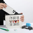 Cartoon Mouse Makeup Bag Cosmetic Bag Zipper Pouch Funny Cute Mouse Themed Gifts Animal Lover Gifts Friendship International Nurses Day Birthday Gift for Women Girl Sister Friend Daughter