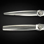 Saki Shears Grand Master 6" Set of Hair Cutting and Thinning Scissors - VG10 Japanese Steel - For Professional Hair Cutting