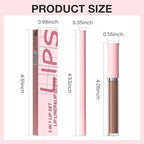 AMY'S DIARY 2pcs Matte Dark Red Lip Liner & Lipstick Makeup Set, Liquid Lipstick 24H and Lip Liner Set Matt Liquid Lips Make Up Waterproof Long Lasting (05#, 2 Pcs Set)