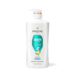 Pantene Shampoo & Conditioner Set, Smooth and Sleek - Frizz Control with Antioxidants, Nourishing for All Hair Types - Curly, Dry, Color-Treated, 52.8 Oz Total + Miracle Rescue Shot (0.5 Oz)