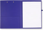 kate spade new york A4 Clipboard Folio with Low Profile Clip, Professional Padfolio Includes Lined Notepad, Pen Loop, and Pocket, Charmed Library