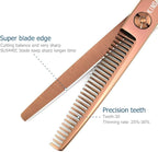 6 Inch Hair Thinning Scissors Hair Shears Professional Barber Scissors 440C Convex Edge KINSARO for Hairdresser Barbershop or Home Use