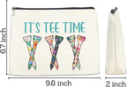 Golf Gifts Makeup Bag, Team Gifts for Women Golf Lover Player Inspirational Gift for Golfers Friendship Birthday Gift for Her Female Friend Zipper Cosmetic Bag Travel Toiletry Pouch for Purse