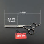 6.0 Inches Professional hair cutting thinning scissors set with razor (Gray)