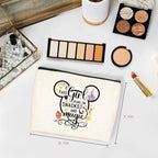 Cartoon Mouse Cute Mouse Themed Gifts Cosmetic Bag for Women Teen Girls Birthday This Girl Runs On Snacks Makeup Bag Funny Anime Pouch Travel Bags Skincare Toiletry Bag Makeup Bag Anime Gifts