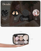 Pocmimut Small Makeup Bag,Clear Make Up Bag Organizer Carry-on Travel Essentials,TSA Approved Toiletry Bag Clear Cosmetic Bags for Women Men,Black