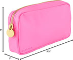 DANCOUR Nylon Makeup Bags for Women Large Preppy Travel Toiletry Pouch Cosmetic Bag Makeup Organizer