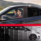 United Window Tint 24" in 100'Ft Nano Carbon Film 2Ply Charcoal 50% VLT - Clear PET Privacy Window Tint for Car, Home, Blocks UV/IR Rays, Reduce Heat & Glare- Adhesive Film - Lifetime Color Stability