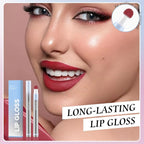 Cushion Lip Gloss Matte Lip Tint – Long-Lasting Lightweight Color, Soft Plush Applicator for Gradient Blurred Lips, Non-Sticky Velvet Finish Hydrating Lip Stain 02#–Dusty Mauve