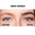 Palladio Brow Powder for Eyebrows, Soft and Natural Eyebrow Powder with Jojoba Oil & Shea Butter, Helps Enhance & Define Brows, Compact Size for Purse or Travel, Includes Applicator Brush, Taupe