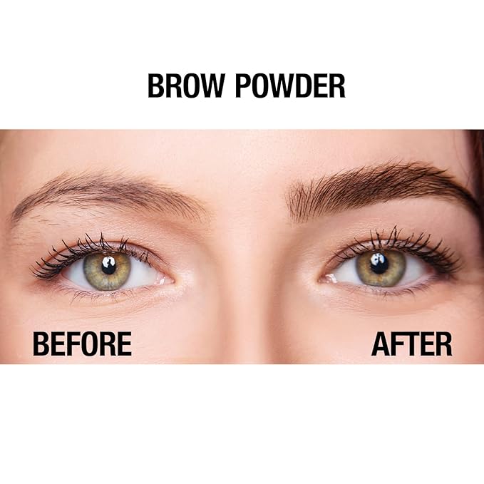 Palladio Brow Powder for Eyebrows, Soft and Natural Eyebrow Powder with Jojoba Oil & Shea Butter, Helps Enhance & Define Brows, Compact Size for Purse or Travel, Includes Applicator Brush, Taupe