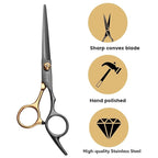Fcysy Professional Hair Cutting Scissors Thinning Shears Kit, Barber Haircut Shears Texturizing Scissors Set, Hair Trimming Salon Blending Shears Kit for Women Men