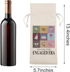 Engagement Wine Gift Bag Wedding Engaged Gifts for Newlyweds Couple Women Men Bridal Shower Gifts for Bride and Groom Pairs Well with Wedding Planning Welcome Your Engaged Era Wine Bags