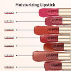 Catkin Moist Lipstick Hydrating High Impact Color Infused with Vitamin E and Avocado Oil Smooth Soft Texture Long Lasting Rose Glow Finish 136