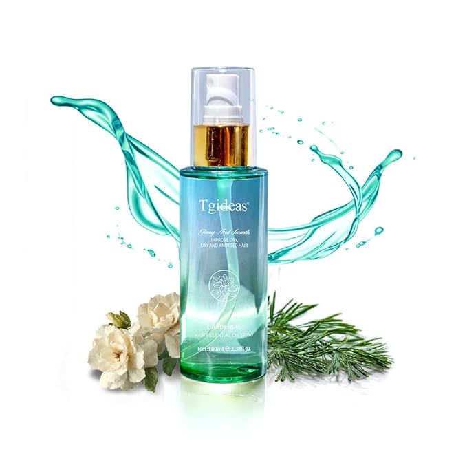 Hair Oil Spray-TgideasLeave-In Conditioner with Golden Pine and Bergamot Oils - Rosemary Hair Oil Spray - For Dry, Curly, Frizzy Hair - Styles, Moisturizes, Repairs Scalp and Hair - For Men and Women