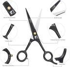 Jimy 6.5" Hair Scissors Professional – Ultra Sharp Razor Edge Stainless-Steel Scissors to Cut Hair – Ergonomic Design Salon Quality Hair Shears for Men, Women & Barbers