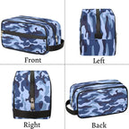 Pardick Camo Camouflage Print Travel Toiletry Bag for Women Men Lightweight Cosmetic Makeup Bag Organizer Waterproof Shaving Dopp Kit with Large Capacity for Toiletries Shaving Accessories
