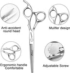 6/6.5-inch Professional Hair Clippers, Hairdressers, efficient Hair Clippers (6 inch-2pc-A)