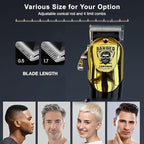 Hair Clippers for Men Professional, Cordless Beard Trimmer & Electric Razor Shavers for Men, Rechargeable 3 Piece Barber Hair Cutting Kit LED Display Men's Grooming Kit