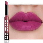 Matte Lipstick Crayon for Women, Light Purple Lip Stick Pencil 24 Hour Long Lasting Waterproof, Non-Drying Hydrating Formula Lip Gloss Makeup, Vegan & Cruelty-Free, 03