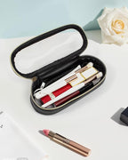Clear Makeup Bag Small, TSA Approved Portable Toiletry Bag with Zipper Cosmetic Travel Bag Makeup Organizer Case Mini Makeup Pouch for Purse Car Organizer Bag for Women Men