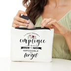 Employee Appreciation Gifts, Employee Gifts, Employee Birthday Christmas New Job Promotion Gifts, Thank You Gifts, Retirement Gifts for Employee, Coworker- Amazing Employee is Hard to Find Makeup Bag