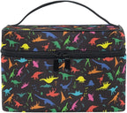 Makeup Bag, Dinosaurs Travel Makeup Organizer Bag Cosmetic Cases Toiletry Bags for Girl Women Ladies