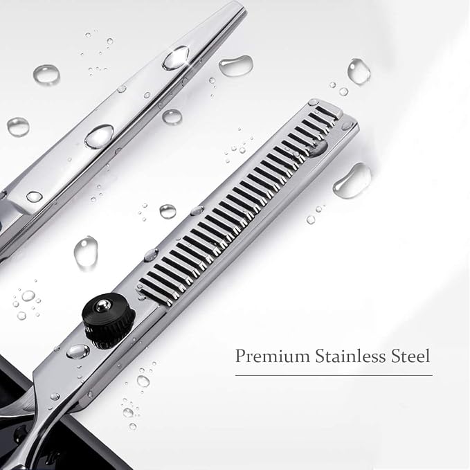Fcysy Hair Cutting Scissors Set, Barber Scissors Thinning Shears, Professional Salon Haircutting Tools