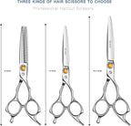Thinning Shears for Hair Cutting 6",Left and Right Hand Professional Hair Thinning Scissors with Barber Texturizing 26 Teeth Shears,Barber Scissors for Salon/Home Use