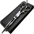 6/7/7.5/8/9 inch Japanese 440C Styling Studio Scissors Barber Professional Styling Tool Set Scissors (7-inch Platte schaar)