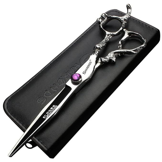 6/7/7.5/8/9-inch professional hair clipper set, stainless steel sharp hair clippers, hairdresser specific scissors (7 in cutting scissors)