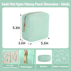 Travel Essentials Makeup Bag for Women Water-resistant Toiletry Organizer Nylon Cosmetic Pouch Preppy Stuff