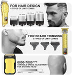LQT® Professional Hair Clippers for Men, Hair Trimmer Cordless Barber Clippers and Trimmers Set, Hair Cutting Kit for Men Grooming Father Day Gifts