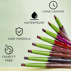 Matte Finish Lip liner and Nourishing Lip Gloss Kit for Women, High Pigmented Natural Nude Pink Red Brown Lip Pencil Makeup Long Lasting Moisturizing Plumping Lip Oil Gloss Winter Care (#05)