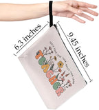 Teacher Gifts Makeup Bag Must Haves Birthday Gifts for Women Female Educator Coworker Teacher Thank You Gift Floral Cosmetic Bag Graduation Gift