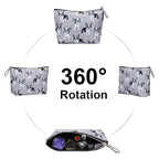 Travel Makeup Bags Waterproof Toiletry Cosmetic Case Small Pouch Gift for Women, Dog