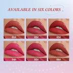 Cushion Lip Gloss Matte Lip Tint – Long-Lasting Lightweight Color, Soft Plush Applicator for Gradient Blurred Lips, Non-Sticky Velvet Finish Hydrating Lip Stain 05#–Berry Plum