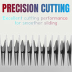 Size 10W/7FW/5FW/4FW Detachable Dog,Cat,Sheep & Horse Grooming Wide Blades Set,Compatible with Andis,Oster A5,Wahl KM10 Series Clippers,Cut Length 1/16"(1.5mm) to 3/8”(9.5mm),4 Pack