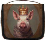 Travel Toiletry Bag for Women & Men Funny Animal Pig Hanging Cosmetic Organizer Portable Waterproof Makeup Case Make Up Bag with Compartments Travel Essentials for Bathroom Shower