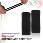 Hair Ties, 100 Pack Nylon Elastic Bands for Women, Seamless Damage-Free Ponytail Holders, Thick Hair Accessories. (brown)